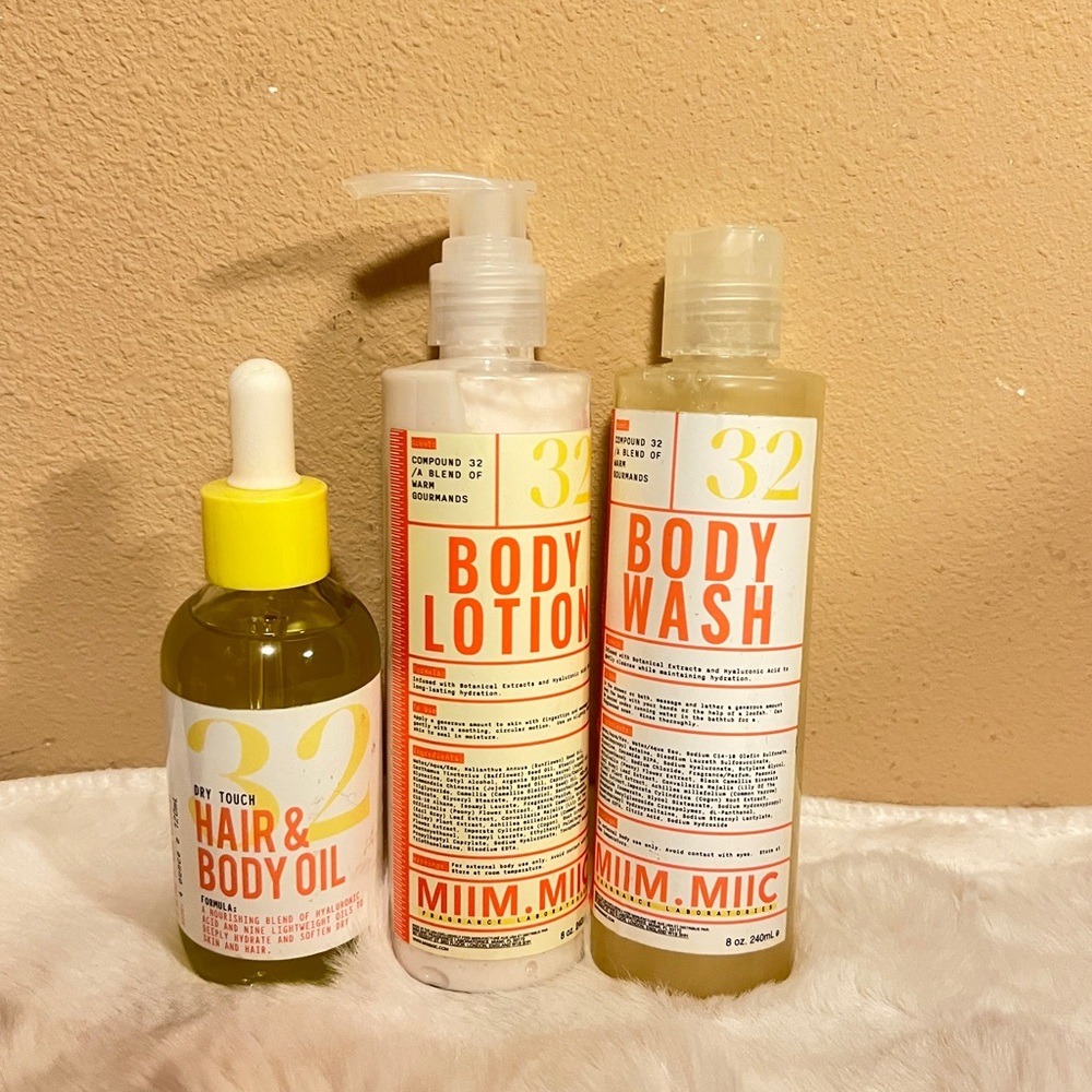 Miim.Miic #32 WARM GOURMAND BODY WASH, BODY LOTION, HAIR & BODY OIL